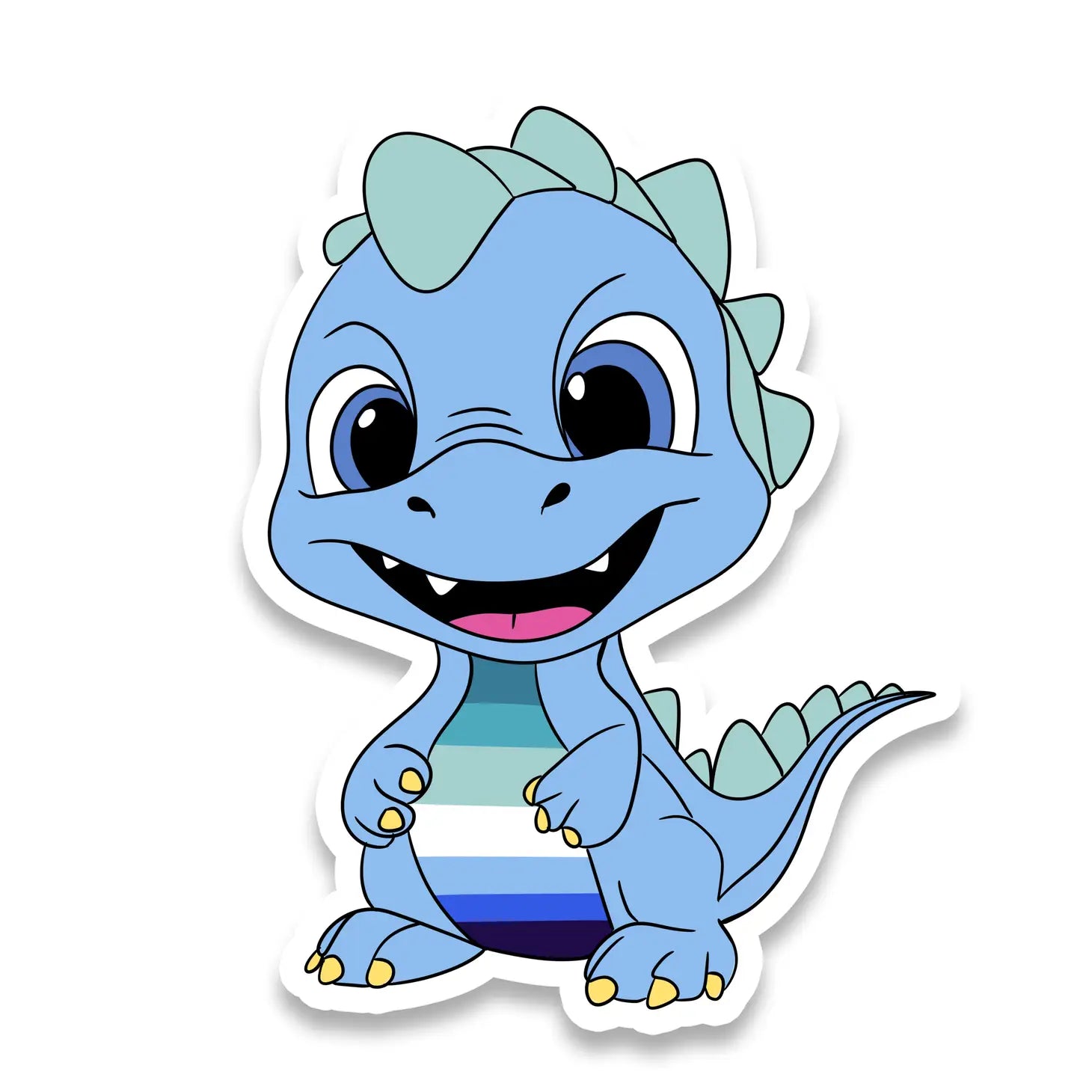 Dinosaur Gay (Mlm) Pride Sticker