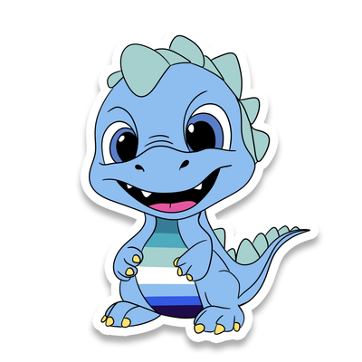 Dinosaur Gay (MLM) Pride Sticker