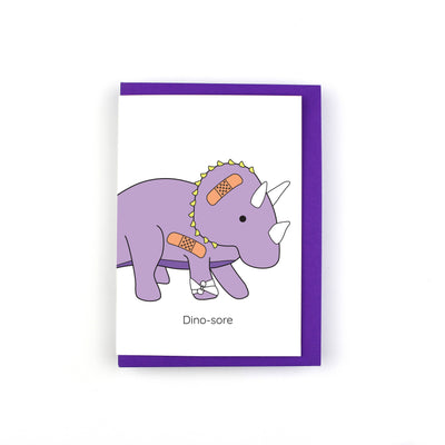 Dino-sore Dinosaur Greeting Card