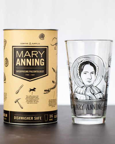 Mary Anning Pint Glass (16oz)