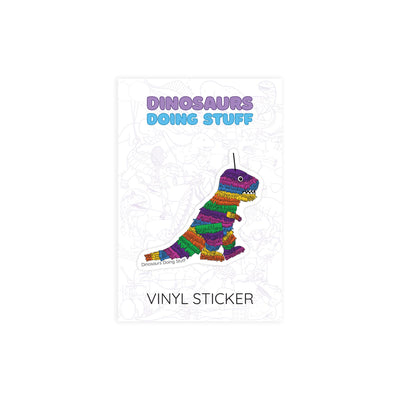 Pinata Dinosaur Vinyl Sticker