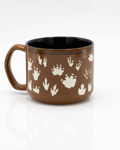 Dinosaur Footprints Hand Carved 15oz Ceramic Mug