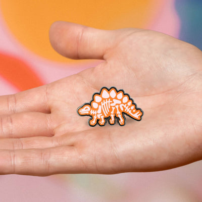 Stego Skeleton Pin - 2 Posts | Hard Enamel | Collectable Pin