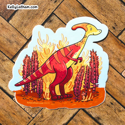 Parasaurolophus Dinosaur Sticker