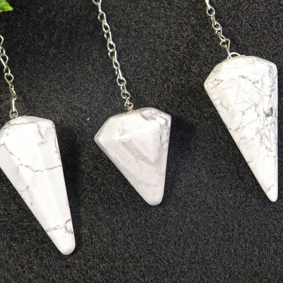 White Howlite Pendulum