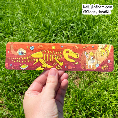 Dinosaur Bones Bookmark Dog Fossil