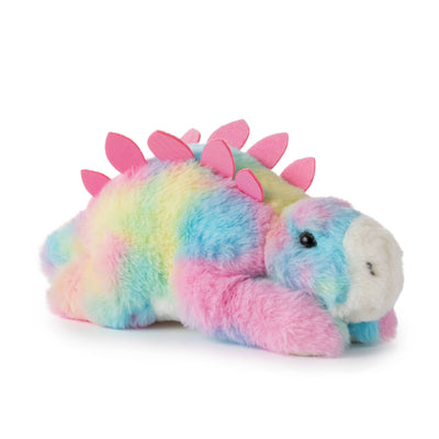 8" Rainbow Stegosaurus Plush