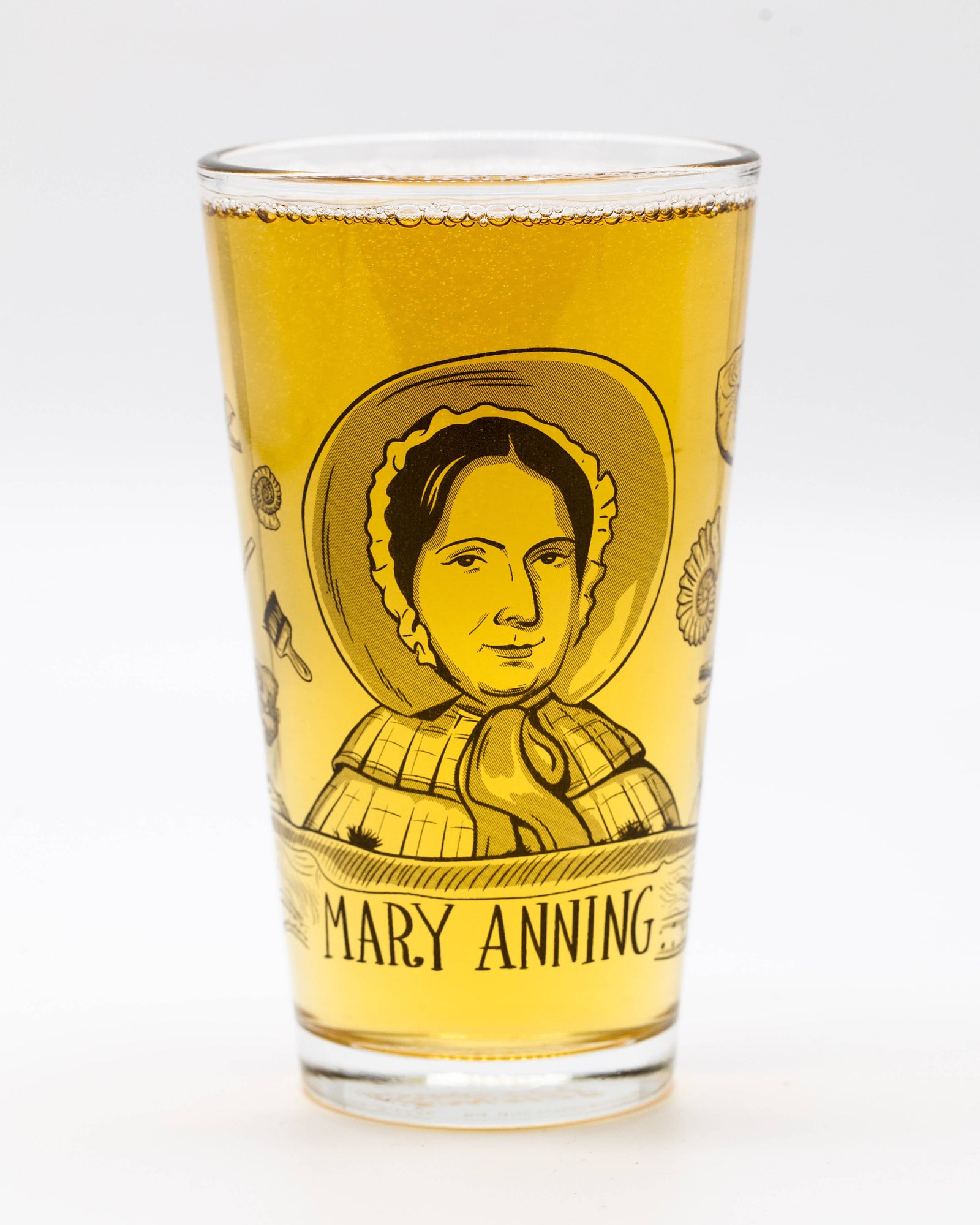 Mary Anning Pint Glass (16oz)