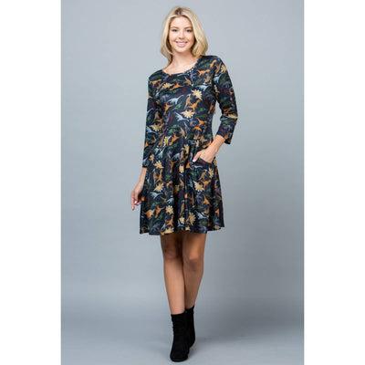 Dino Print Tunic Dress