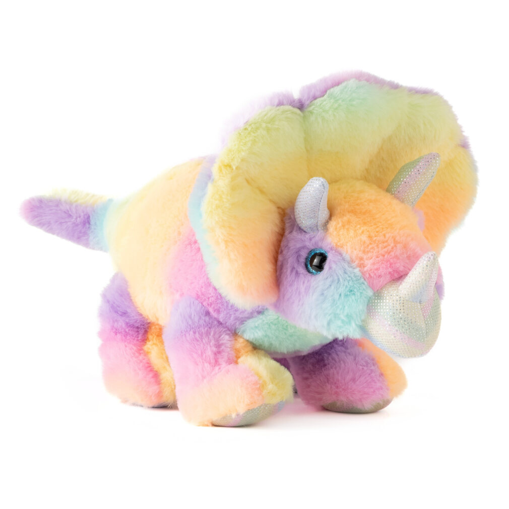 17" Rainbow Triceratops