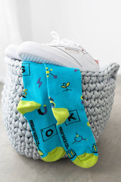 Science Elements Mid-Calf Socks Size 7-12