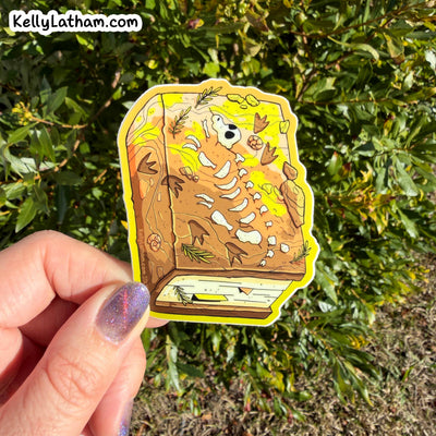 Dinosaur Fossil Dig Sticker Paleontology
