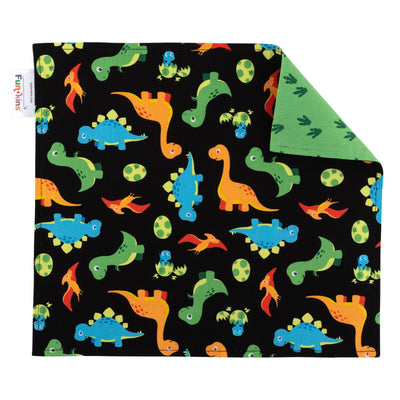 Set of Two Placemats - Black Dinosaurs