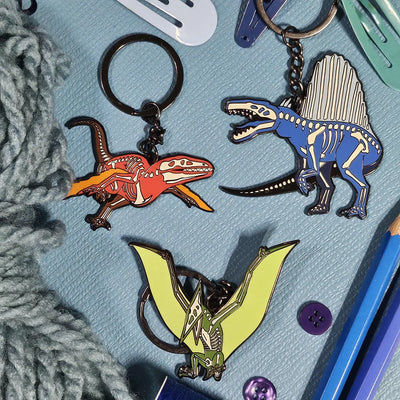 Glow in the dark  Skeleton Keychains