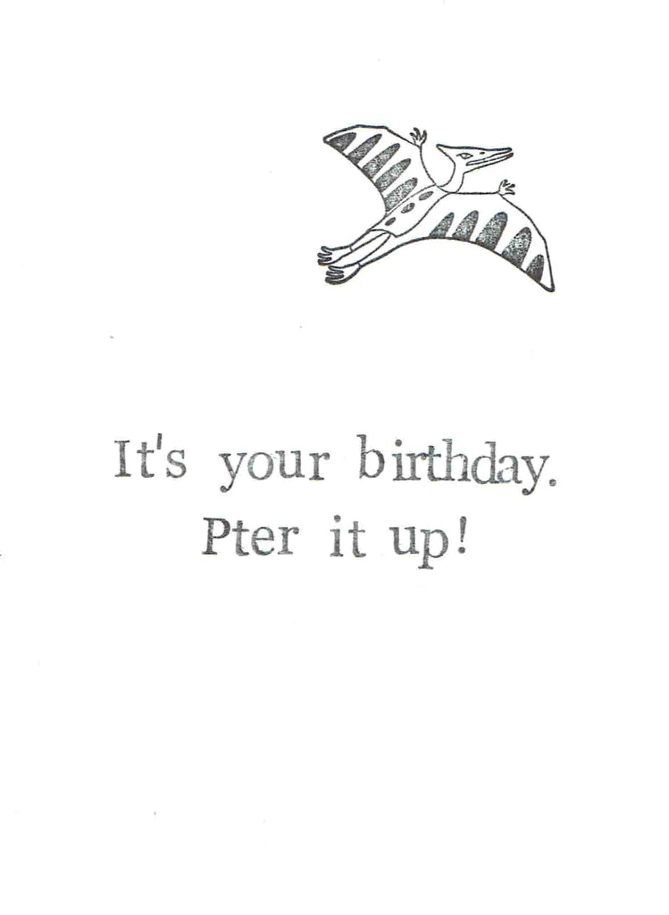 Pter It Up Birthday Card