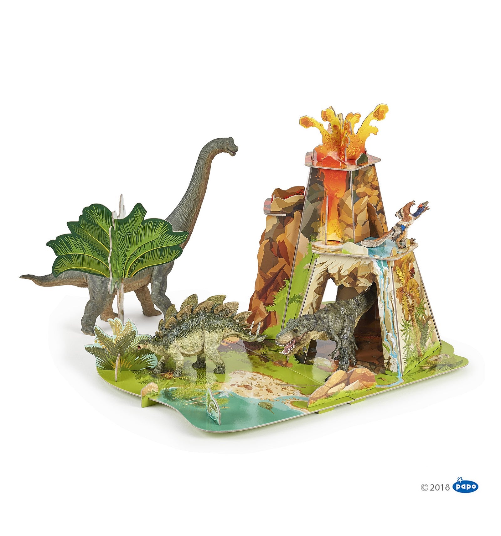 Land of the Dinosaurs  Cardboard Playset