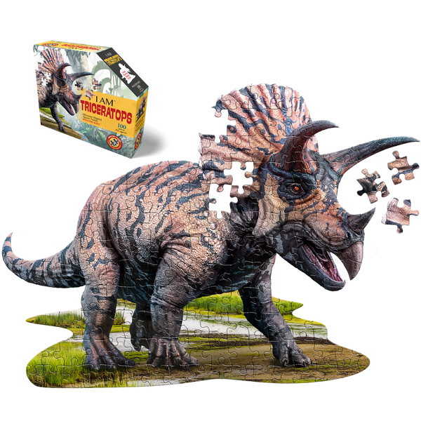 I am Triceratops 100pc puzzle - Dino Lab Inc