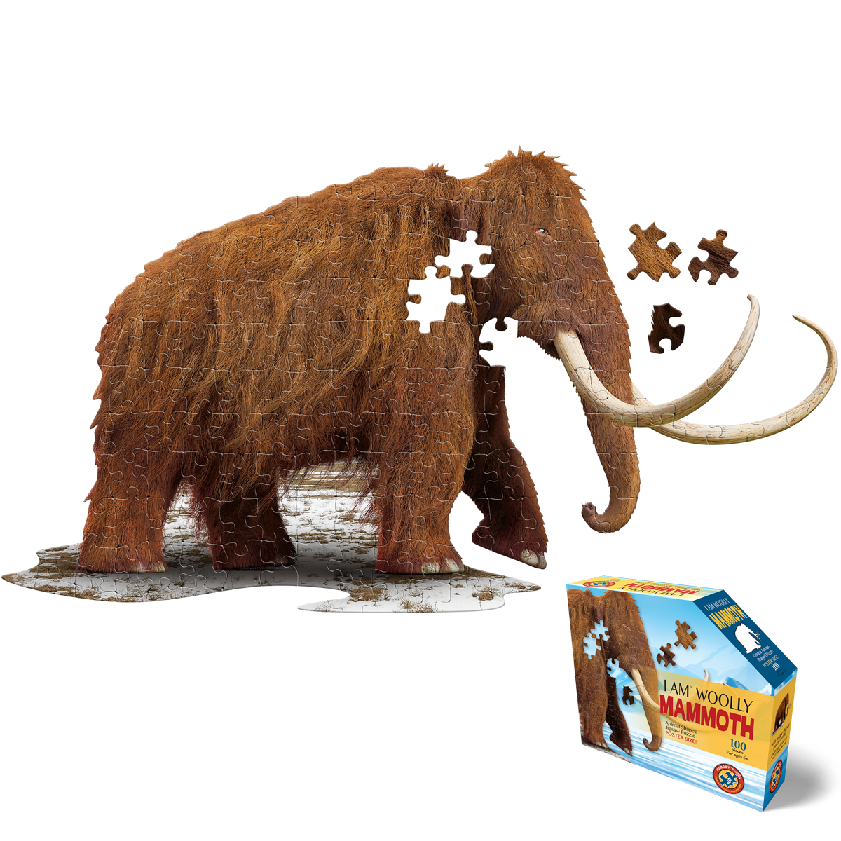 I am Woolly Mammoth 100pc puzzle