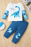 Dinosaur Blue Shirt and Pant Set