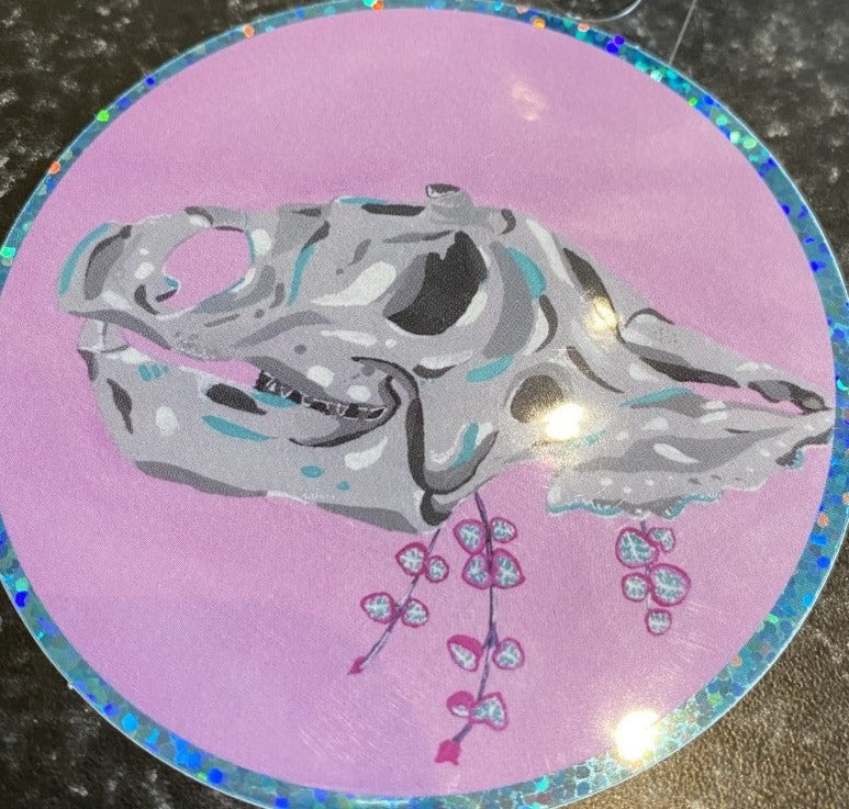 Chasmosaurus skull stickers