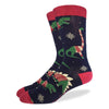 Christmas Sweater Dinosaur socks size 7-12