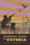 waterfowl season poster 12x18