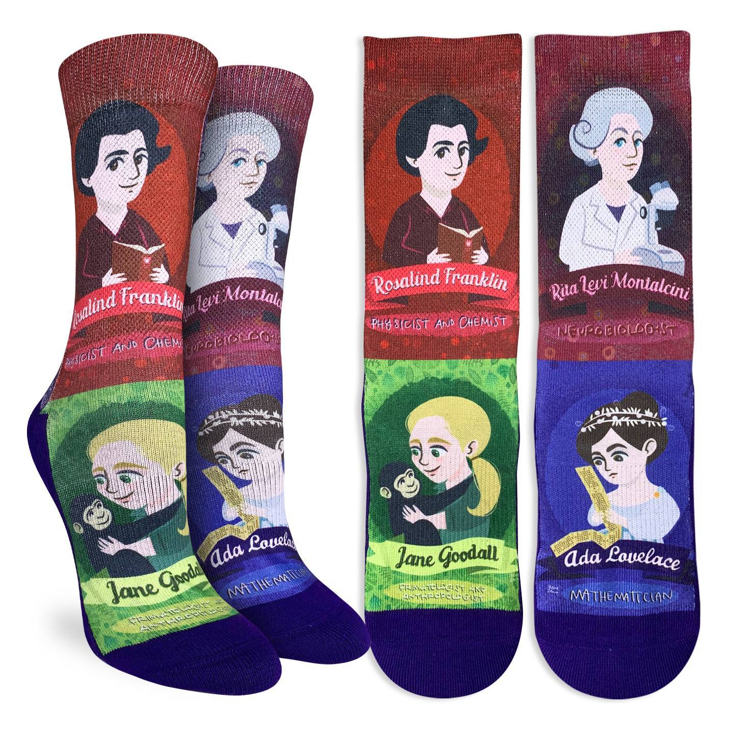 Famous women in science socks Size 5-9