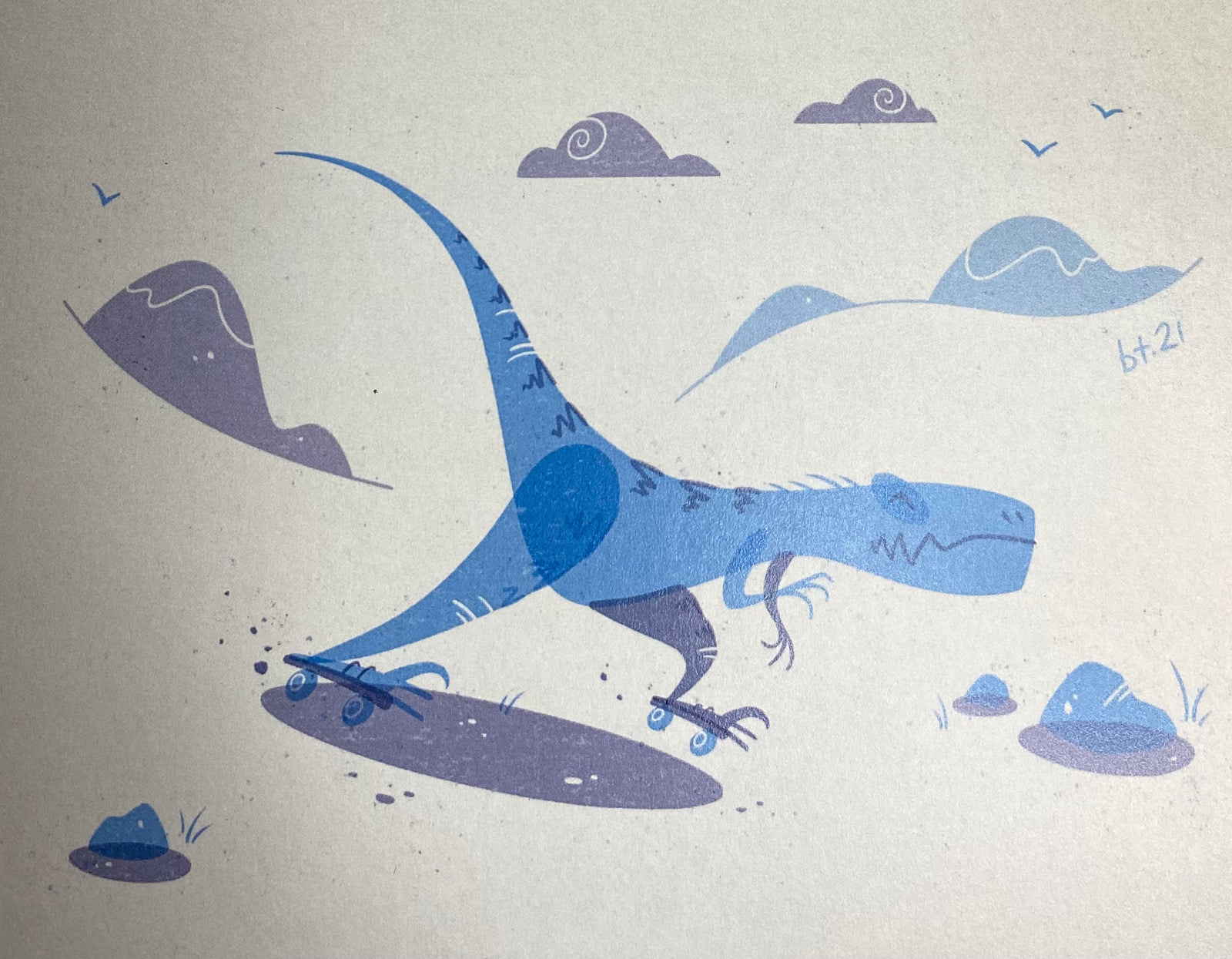 Prehistoric Playground Card (Velociraptor)