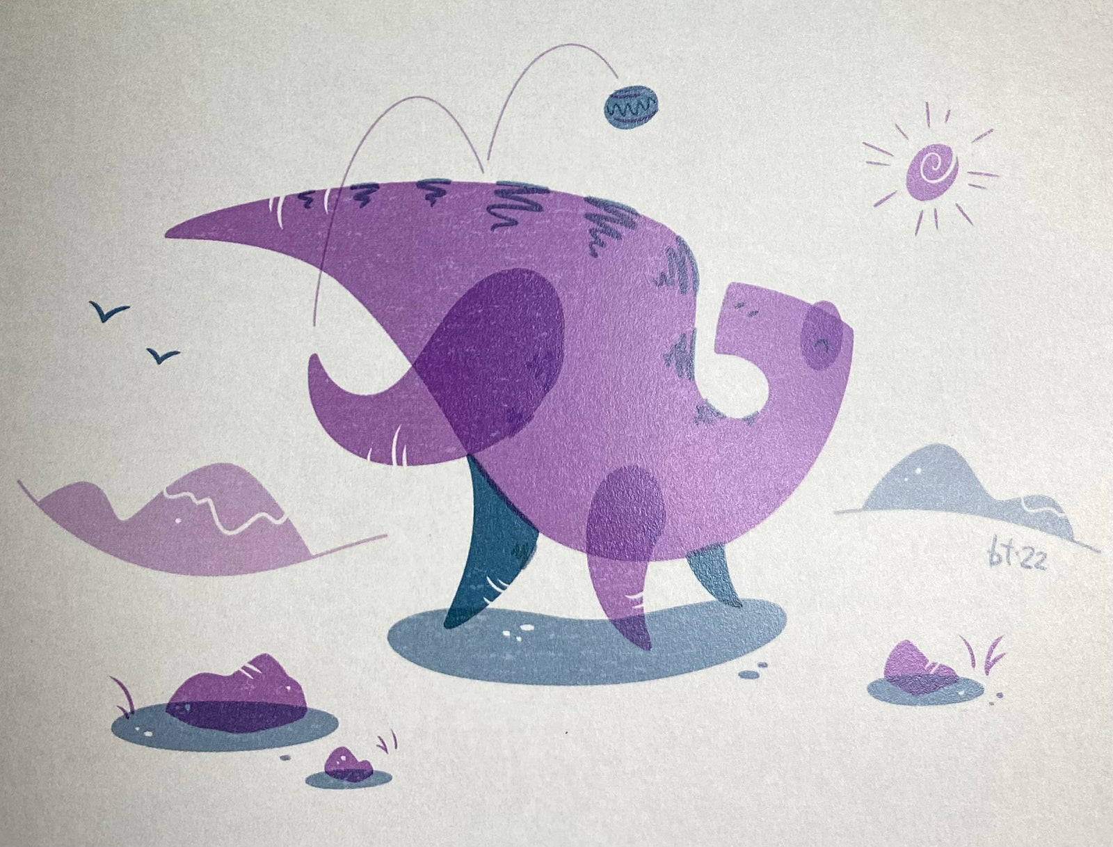 Prehistoric Playground Card (Hadrosaurus)