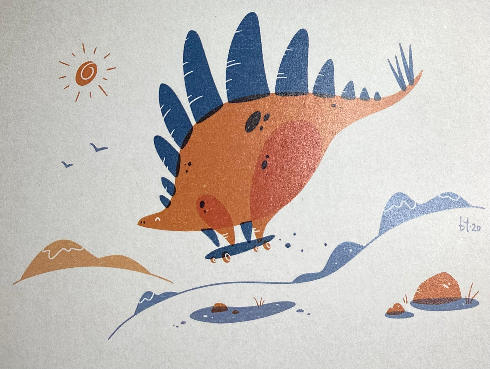 Prehistoric Playground Card (Stegosaurus)