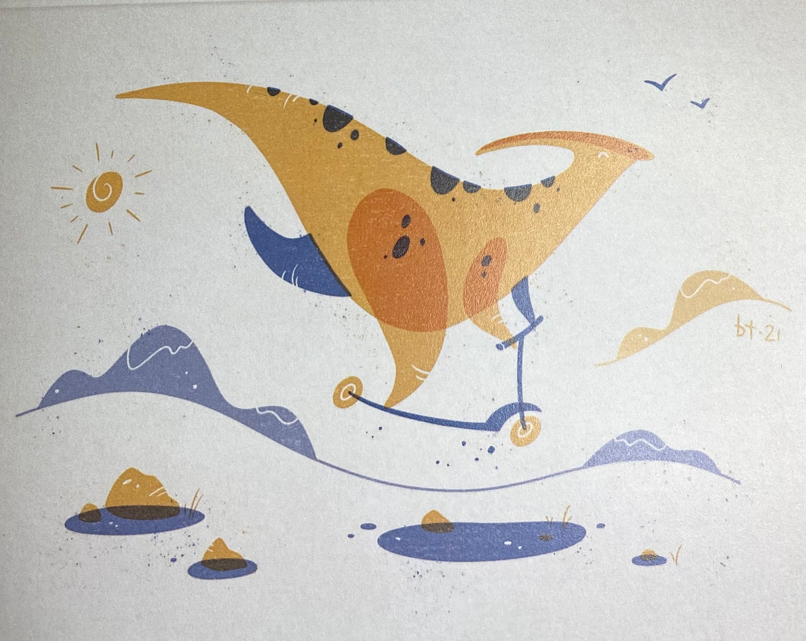 Prehistoric Playground Card (Parasaurolophus)