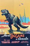 Big game T.rex postcard