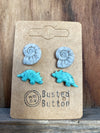Ammonite and Triceratops stud pack