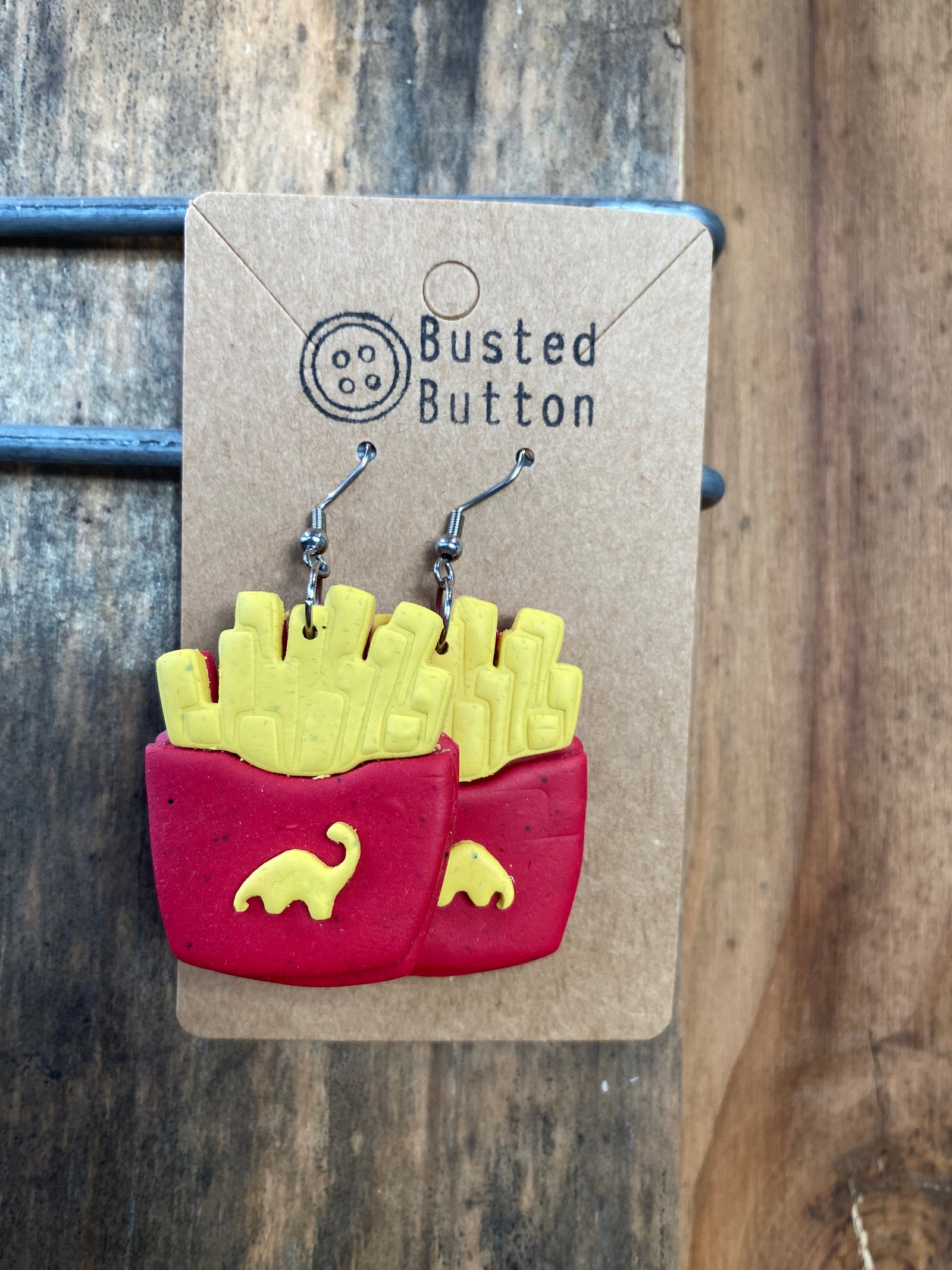 McBrachio french fry earrings