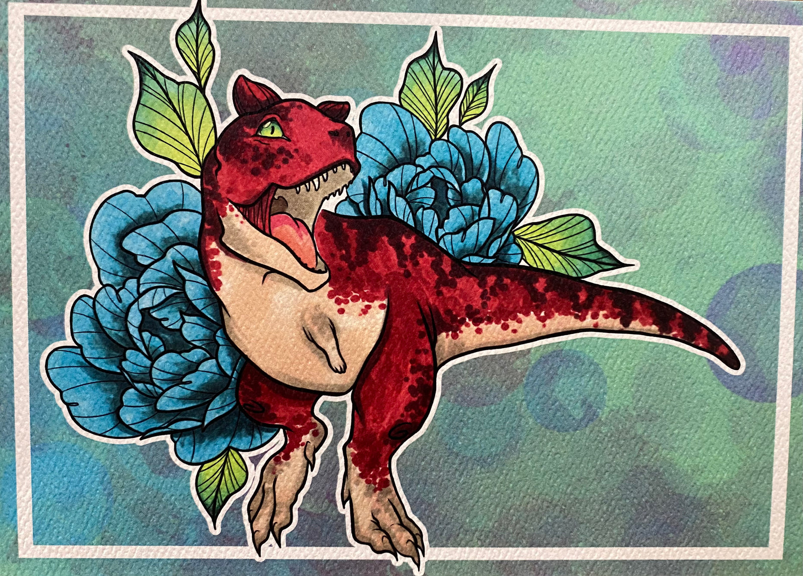 Carnotaurus Art Print (5x7 inches)