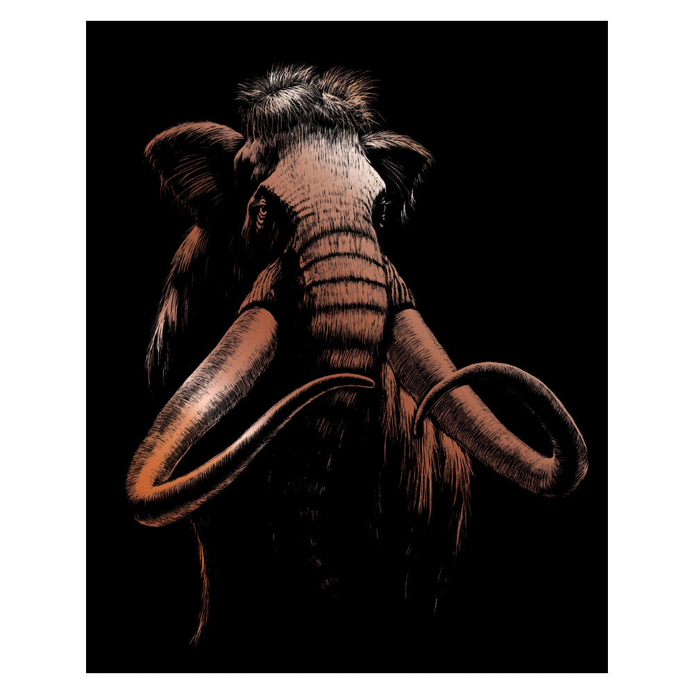 Engrave Art Woolly Mammoth