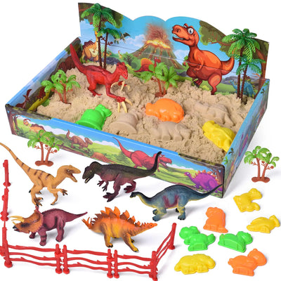 3D Sand scene dinosaurs
