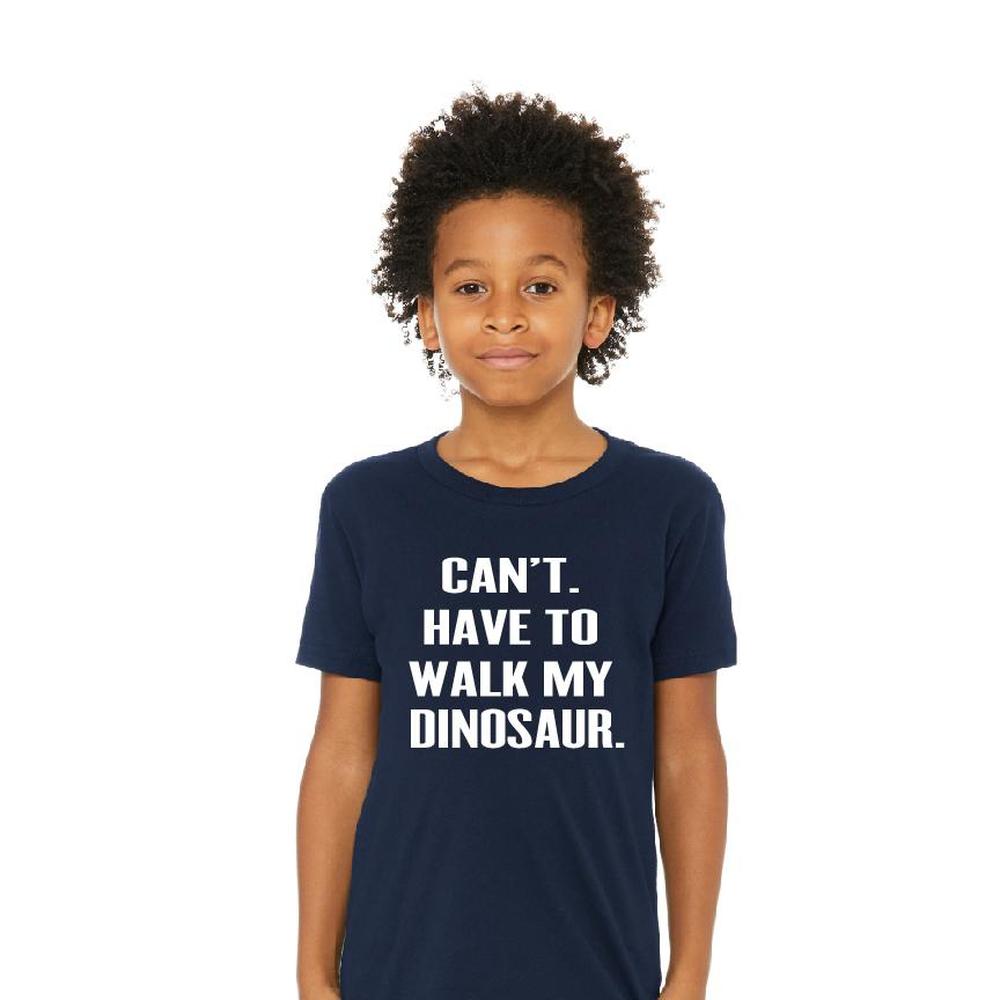 Walk My Dinosaur T. Shirt NAVY