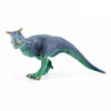 Blue and green Carnotaurus model